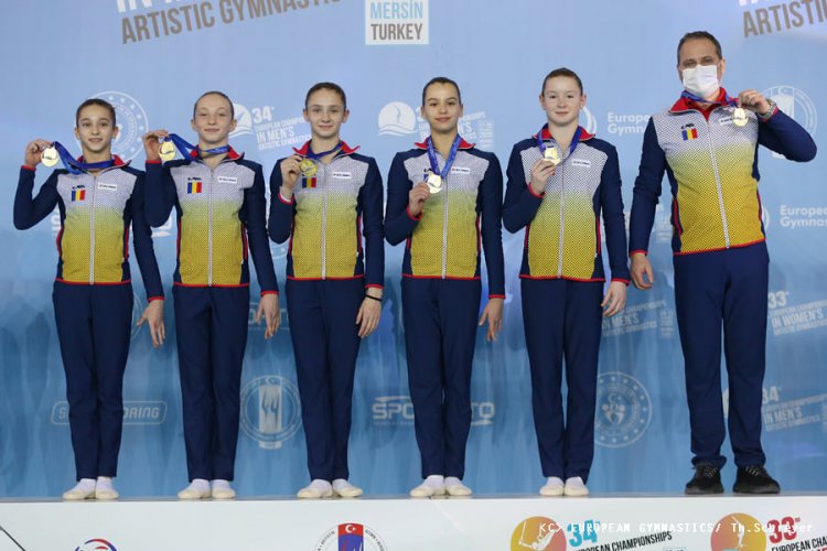 România, medaliată cu aur și argint, la Europenele de Gimnastică de la Mersin