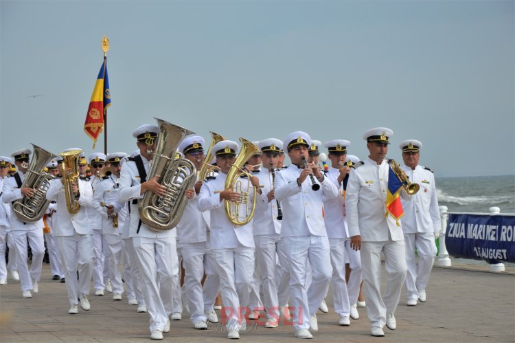 Concerte de muzică militară între 6 şi 15 august, prilejuite de Ziua Marinei Române